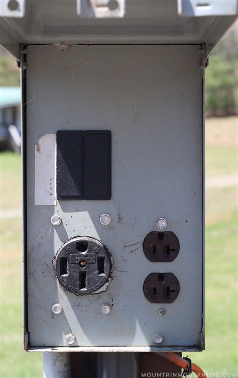 electrical box for camper|electrical box for rv hookup.